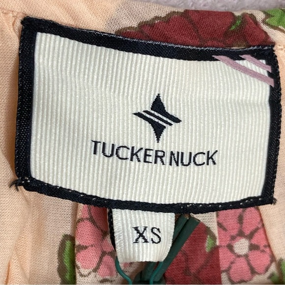 Tuckernuck Beach Blush Chandelier Elena Top Blouse Shirt-Women’s XS-Cream/Maroon - Picture 5 of 10